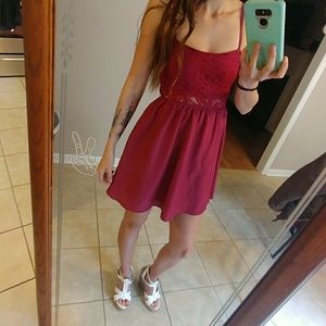 Maroon dress